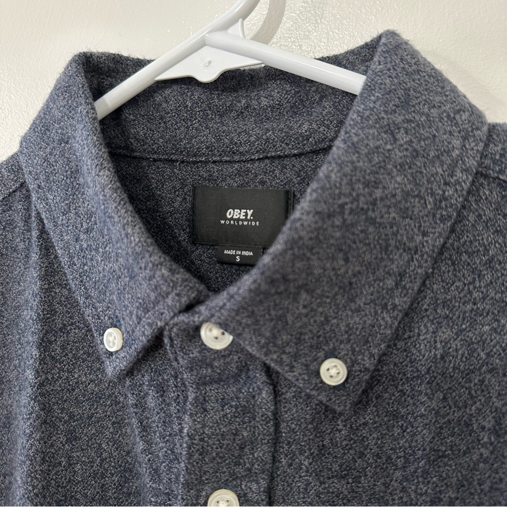 Obey Long-Sleeve Button-Up Shirt